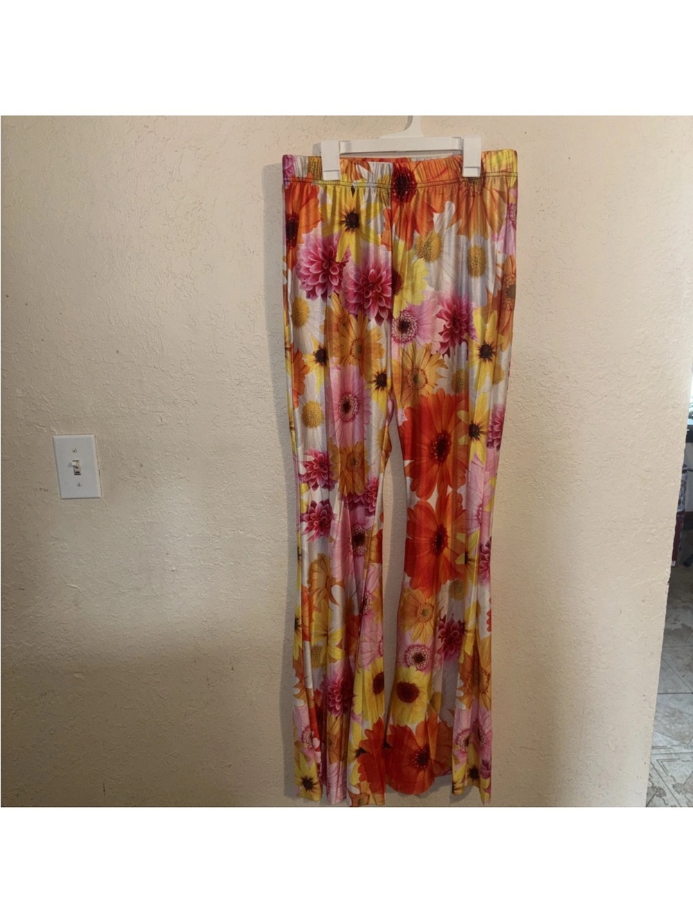 Floral Boot Cut Lounge Pants - Multicolor